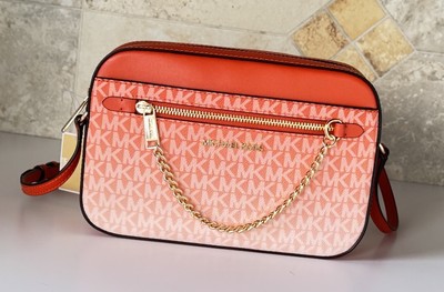 MICHAEL KORS JET SET ITEM EW CHAIN SHOULDER CROSSBODY BAG MK OMBRÉ