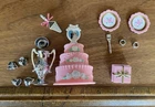 Vintage Barbie Pretty Treasures Wedding Cake Set 1995 Mattel Incomplete READ