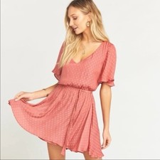 Show Me Your Mumu Anastasia Blush Dot Dress