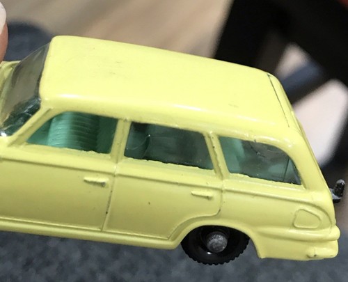 1960s Matchbox Lesney Models Vauxhall Victor Estate Model Toy Car #38 Green Int - Picture 3 of 12