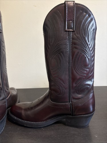 Masterson Boot Co Hombres Cuero Marrón Superior Western Vaquero Bota Resistente al Aceite 6EW - Imagen 9 de 17