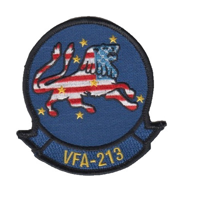 VFA-213 BLACKLIONS USA FLAG CHEST PATCH
