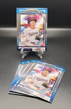 5 CARD LOT - 2025 BOWMAN DRAFT CHROME PRIZED PROSPECTS ELI WILLITS RC NATIONALS