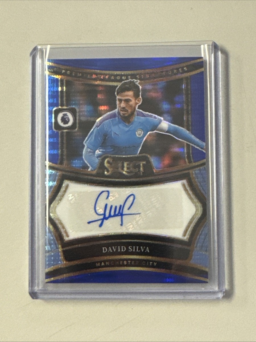 2024-25 Select Premier League David Silva Blue Pulsar Auto