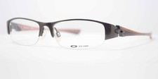 Oakley Brille Titanium Treaty 4.0 52-15 130 Halbrand Oval Sable Gunmetal