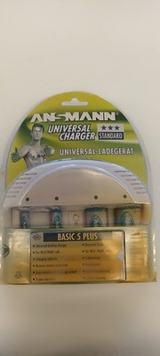 ANSMANN Basic 5 Plus Universal-Ladegerät für Ni-Cd / Ni-MH   OVP   NEU