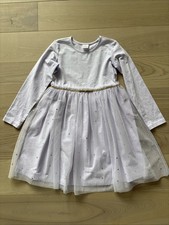 Vestido Hanna Anderson Manga Larga Lavanda Talla 8 130cm