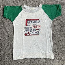 Vintage 1970s Toddler Grandpa T-Shirt Size 4T Made In USA