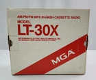 MGA LT-30X Am Fm Cassette Car Stereo RARE Quality Display 2 Knob Shaft UNTESTED