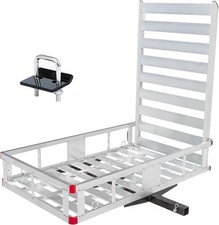 MaxxHaul 50945 Aluminum Hitch Mount Wheelchair/Mobility Carrier 50" x 29.5" Ca