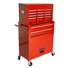 8 Drawers Tool Cart on Wheels,Rolling Tool Chest Tool Trolley Organizer Tool Box