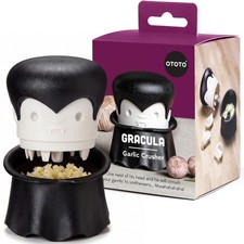 OTOTO Gracula Garlic Press, Garlic Mincer, Garlic Peeler Crusher, Halloween...