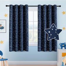 Blackout Star Curtains for Boys Bedroom Glowing Star Blackout Curtains for Ro...