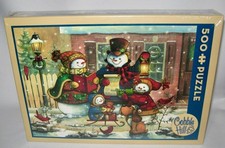 NEW SEALED SONG FOR THE SEASON Snowmen Jigsaw Puzzle by Cobble Hill 500 Pieces