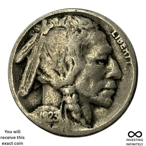 1923 S Buffalo nickel X-1604