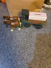 Coca- Cola- 2 Horses And Bank Buggie. Used In Good Condition
