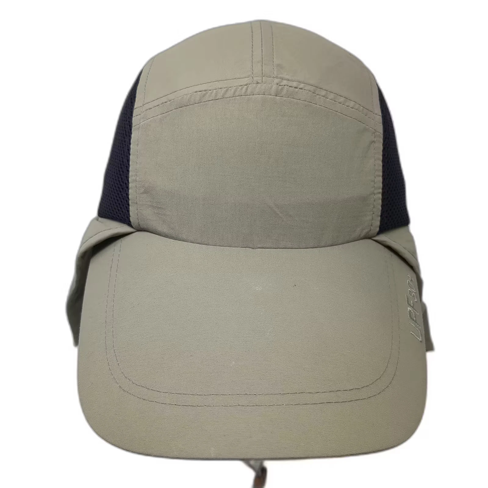 Columbia PFG Beige Baseball Cap One Size Mesh Sun Neck Flap Performance Hat OS
