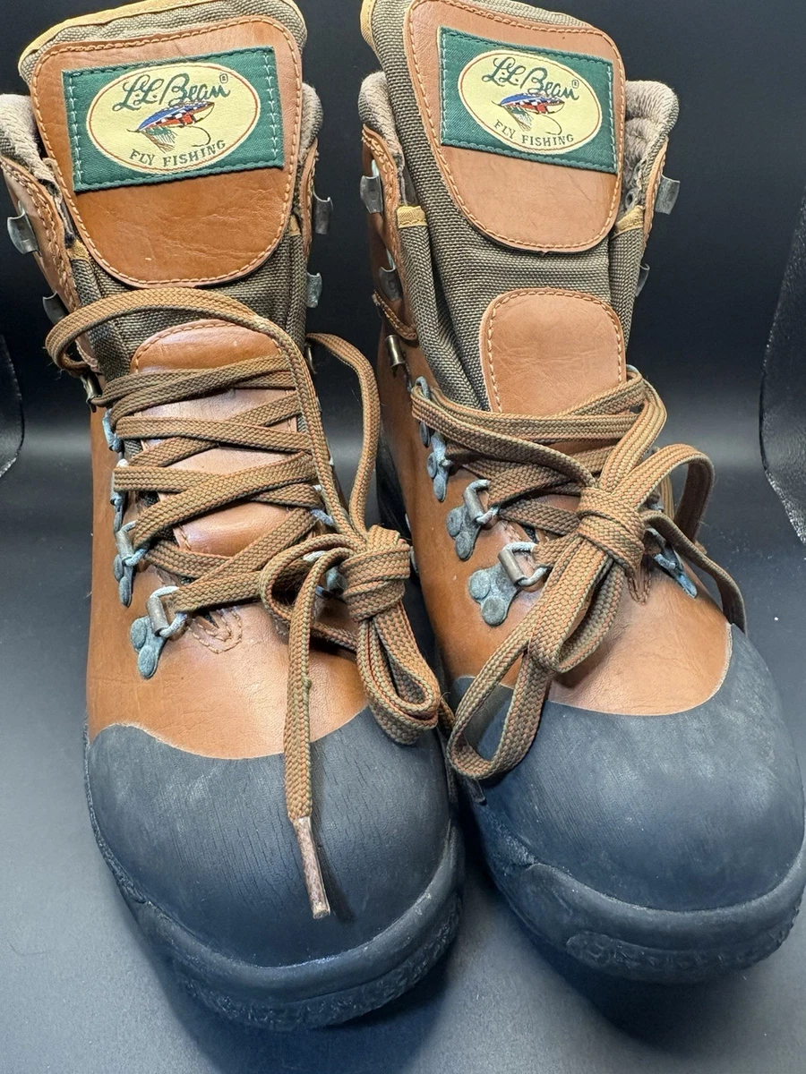 ll bean rapid river pro men size 12 wide wading boots brown waterproof fishing L.L. Bean Fishing Boots & Shoes for sale | eBay main image 2