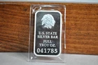 Oklahoma Silver Bar Full Troy Ounce .999 Silver State Native American