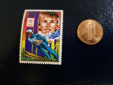 Matti Ensio Nykänen Ski Jumping Calgary 1988 Olympic Republique De Guinee Stamp