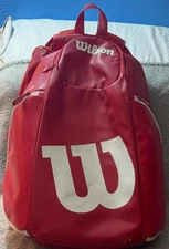 Wilson Vancouver Backpack Tennis Racket Racquet Sports Bag Red NWT WRZ840796-OBO