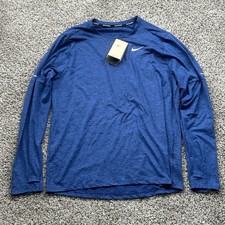 Nike Mens Dri-Fit Element Running Long Sleeve Shirt Mens Large Blue DD4754-451