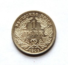 1 Mark 1902 D, einwandfreier  stempelglanz ,fein, die beste bei Ebay