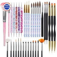 Nail Art Pens Brushes Set 35pcs Tools Dotting Striping Drawing Artdone Dust