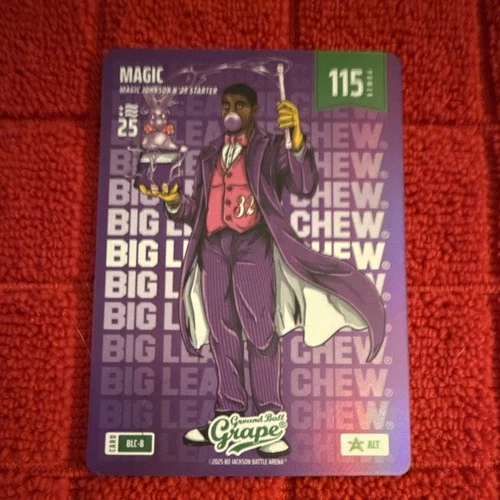 Big League Chew Bo Jackson Battle Arena 2025 Magic Johnson ALT Card #BLC-8