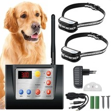 Wireless 2 in 1 Electric Dog Fence Containment System Rechargeable Shock Collar