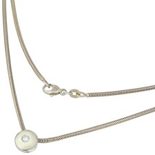 Schlangen Kette Brillant Anhänger 585er Gelbgold