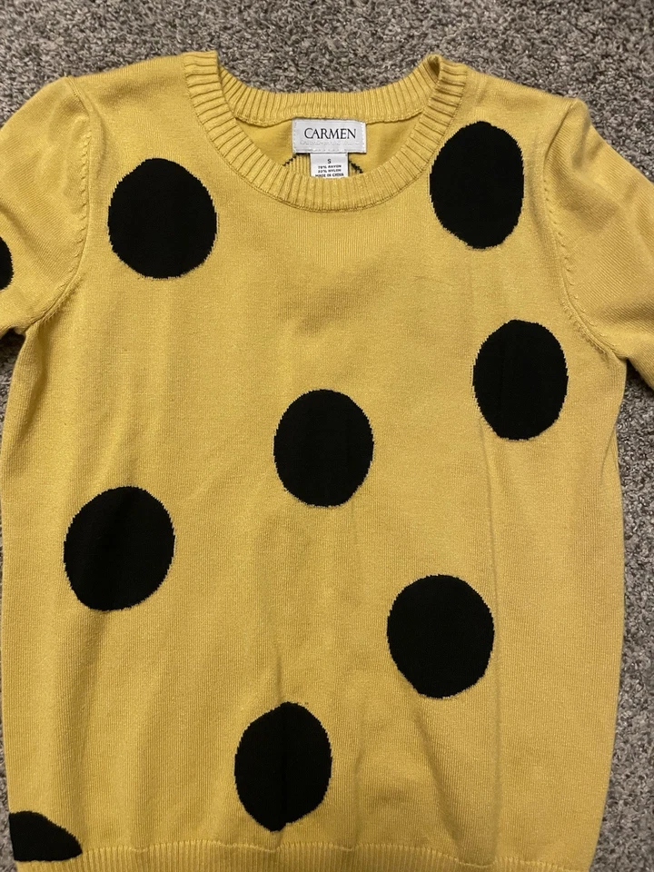 Женский свитер топ в горошек - Изображение 3 из 4