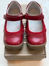 L'Amour Girls Paige Ruffle Mary Jane Shoes