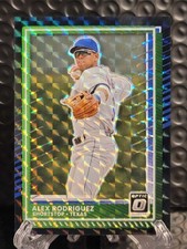2025 Panini Donruss MLB Alex Rodriguez Black Finite Optic Prizm 1/1 Texas Ranger