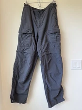 Eastern Mountain Sports Y2k Convertible Pant / Short Mens 34 Hiking Belted Blue 