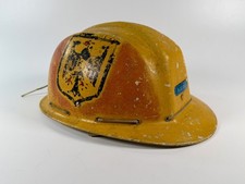 Vintage Everoak Hard Hat Made England MOWE Railway Industrial Helmet Bundesadler