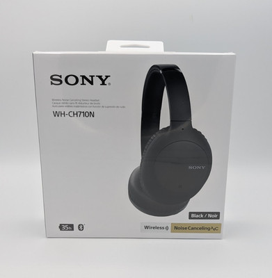 Sony - WH-CH710N Wireless Noise Cancelling Over the Ear Headphones - Black - NEW