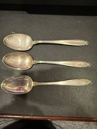 3 Prelude Pattern Sterling Silver Spoons by International