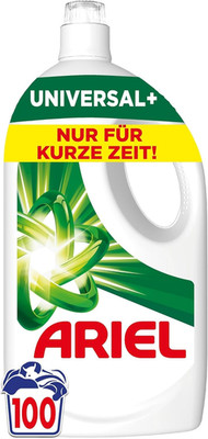 Ariel Flüssigwaschmittel, 100 Waschladungen Universal+ Waschmittel, Kraftvolle F
