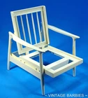 Vintage Miss Barbie Doll Go Together White Chair Near Mint ~ 1960's