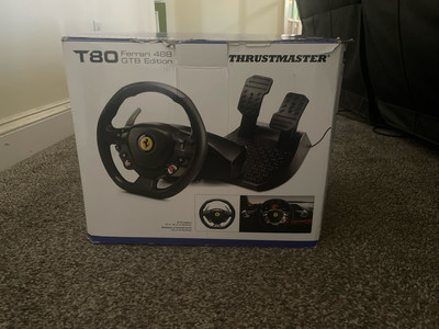 Thrustmaster T80 Ferrari 488 GTB Edition Racing Wheel - Black