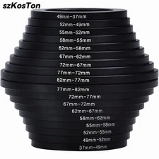 SZKOSTON 18-Piece Lens Ring Set 37-3.23 in Step-Up Down Adapters