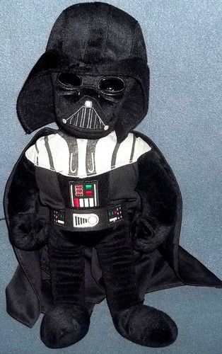 Star Wars Darth Vadar Darth Vader Black 20" Plush Backpack Tote -NEW with Tags! - Picture 2 of 2