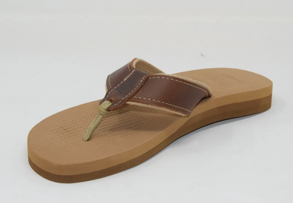 Chanclas clásicas originales OCEAN RIDER para hombre NUEVAS hechas en EE. UU. cuero Foto 3 de 4