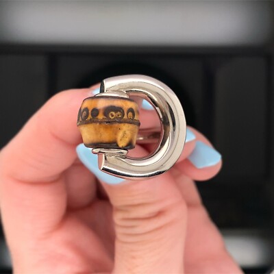 Gucci Sterling Silver Bamboo Horsebit Ring $1500 Retail | eBay
