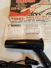 Vintage NOS Auto Accessory. OSROW Blast-Off Jet Age Windshield De-Icer Works B25