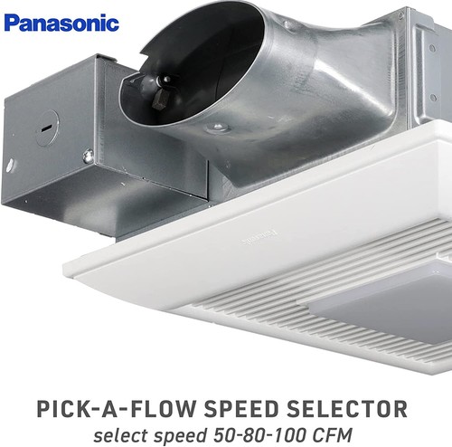 Panasonic FV-0510VSL1 100 CFM 0,5 Sone Deckenmontage LED beleuchtet Abluftventilator - Bild 2 von 3