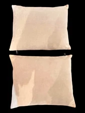 Pillow Tan Down Feathered Filled Rodeo Home Com Lot of 2 Rectangle Home Decor