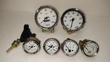 Smiths Kit 100mm Speedo 0-120KMH0-80RPM 52mm TempF OilPressure Fuel VoltGauge WC