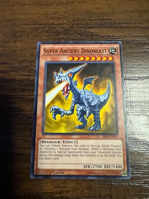 SR04-EN007 Super-Ancient Dinobeast 1st Edition Mint YuGiOh Card